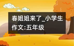 春姐姐來(lái)了_小學(xué)生作文:五年級(jí)