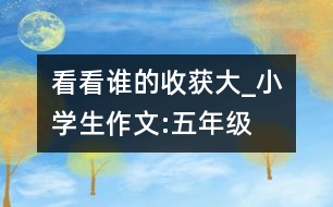 看看誰(shuí)的收獲大_小學(xué)生作文:五年級(jí)