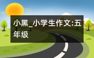 小黑_小學生作文:五年級