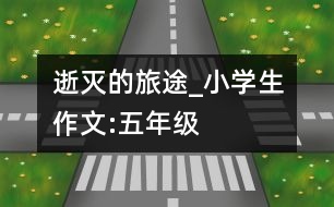 逝滅的旅途_小學生作文:五年級