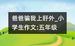 爸爸“騙”我上盱外_小學(xué)生作文:五年級