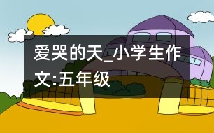 愛哭的天_小學(xué)生作文:五年級