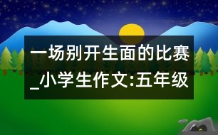 一場(chǎng)別開(kāi)生面的比賽_小學(xué)生作文:五年級(jí)