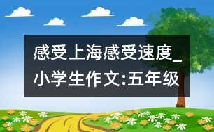 感受上海感受速度_小學(xué)生作文:五年級