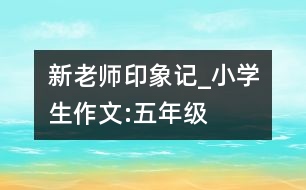 新老師印象記_小學(xué)生作文:五年級(jí)