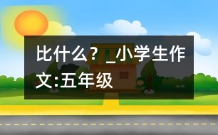 比什么？_小學(xué)生作文:五年級(jí)