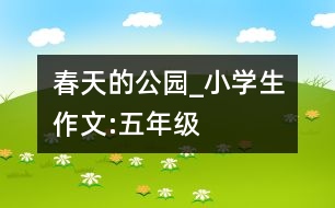 春天的公園_小學生作文:五年級