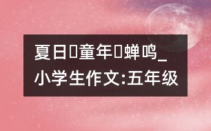 夏日?童年?蟬鳴_小學生作文:五年級