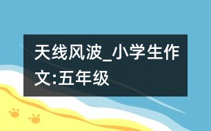 天線風(fēng)波_小學(xué)生作文:五年級(jí)