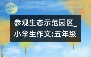 參觀生態(tài)示范園區(qū)_小學生作文:五年級