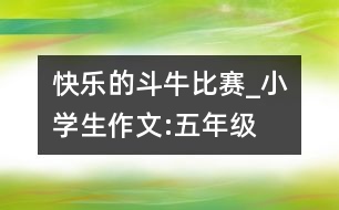 快樂的“斗?！北荣恄小學(xué)生作文:五年級(jí)