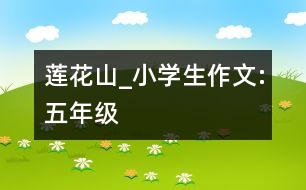 蓮花山_小學(xué)生作文:五年級(jí)