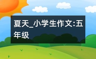 夏天_小學(xué)生作文:五年級