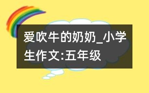 愛吹牛的奶奶_小學(xué)生作文:五年級