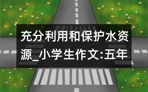 充分利用和保護水資源_小學(xué)生作文:五年級