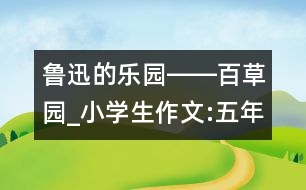 魯迅的樂園――百草園_小學(xué)生作文:五年級(jí)