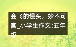 會飛的饅頭，妙不可言_小學(xué)生作文:五年級