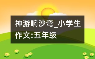 神游響沙彎_小學(xué)生作文:五年級