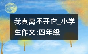 我真離不開(kāi)它_小學(xué)生作文:四年級(jí)