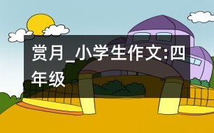 賞月_小學生作文:四年級