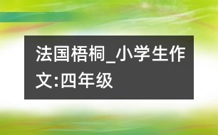 法國(guó)梧桐_小學(xué)生作文:四年級(jí)