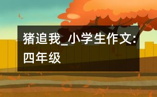 豬追我_小學(xué)生作文:四年級