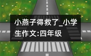 小燕子得救了_小學生作文:四年級