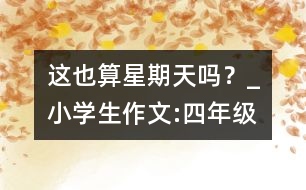 這也算星期天嗎？_小學(xué)生作文:四年級