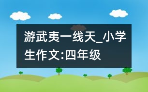 游武夷一線天_小學生作文:四年級