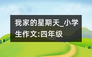 我家的星期天_小學(xué)生作文:四年級