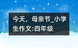 今天，母親節(jié)_小學生作文:四年級