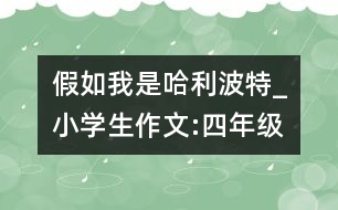 假如我是哈利波特_小學(xué)生作文:四年級