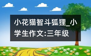 小花貓智斗狐貍_小學生作文:三年級