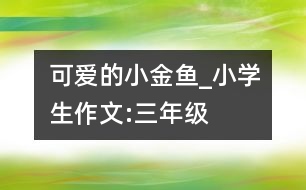 可愛(ài)的小金魚(yú)_小學(xué)生作文:三年級(jí)