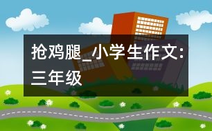 搶雞腿_小學(xué)生作文:三年級