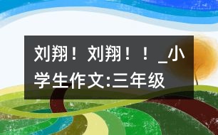 劉翔！劉翔！！_小學生作文:三年級
