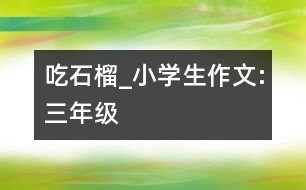 吃石榴_小學(xué)生作文:三年級(jí)