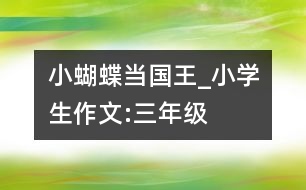 小蝴蝶當(dāng)國王_小學(xué)生作文:三年級(jí)