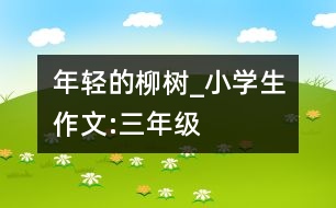 年輕的柳樹_小學(xué)生作文:三年級(jí)