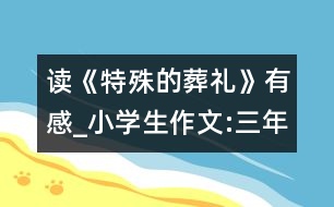 讀《特殊的葬禮》有感_小學(xué)生作文:三年級(jí)