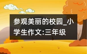 參觀美麗的校園_小學(xué)生作文:三年級(jí)