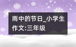 雨中的節(jié)日_小學(xué)生作文:三年級(jí)