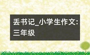 丟書記_小學(xué)生作文:三年級