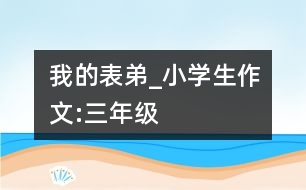 我的表弟_小學(xué)生作文:三年級