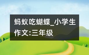 螞蟻吃蝴蝶_小學(xué)生作文:三年級