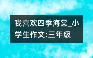 我喜歡四季海棠_小學生作文:三年級