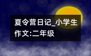 夏令營日記_小學(xué)生作文:二年級