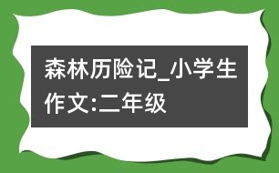 森林歷險記_小學生作文:二年級