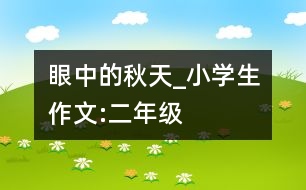 眼中的秋天_小學(xué)生作文:二年級