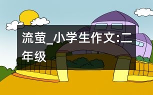 流螢_小學(xué)生作文:二年級(jí)